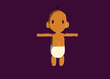 bébé model 3D